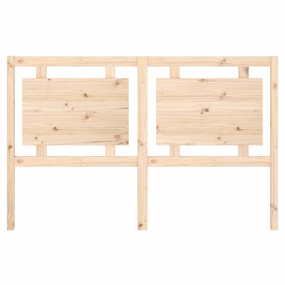 Bed Headboard 95.5x4x100 cm Solid Pine Wood Natural 155.5 cm