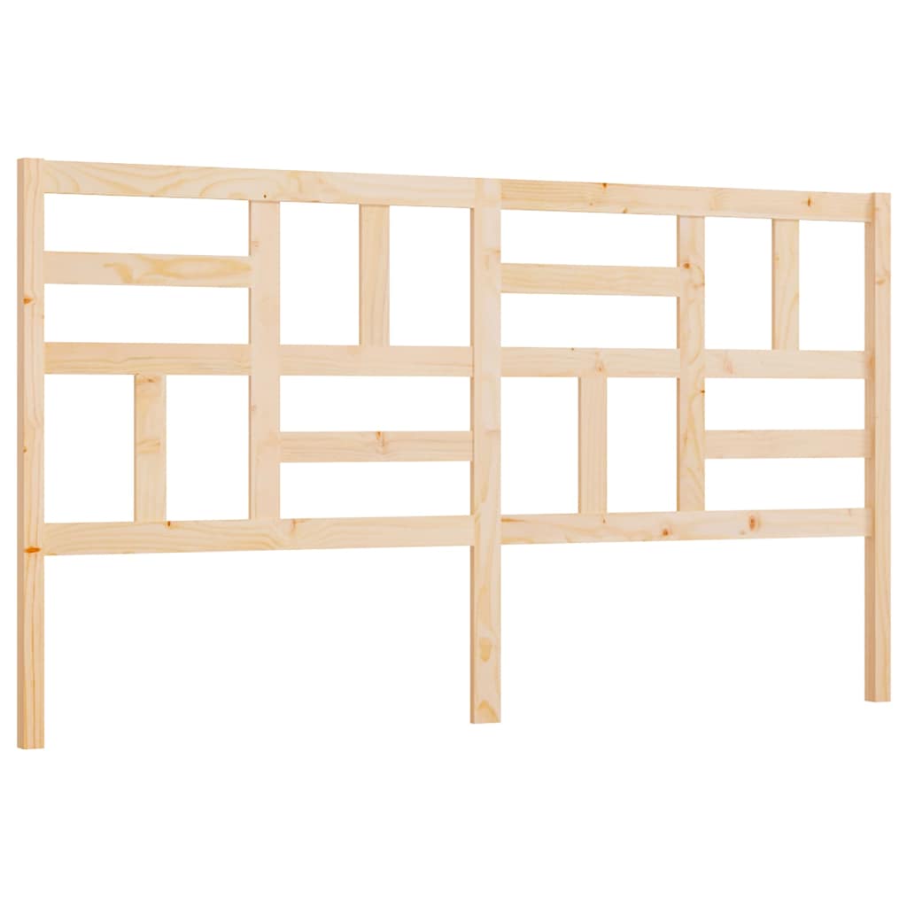 Bed Headboard 81x4x104 cm Solid Wood Pine Natural 186 x 104 cm