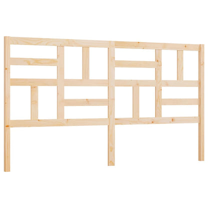 Bed Headboard 81x4x104 cm Solid Wood Pine Natural 186 x 104 cm
