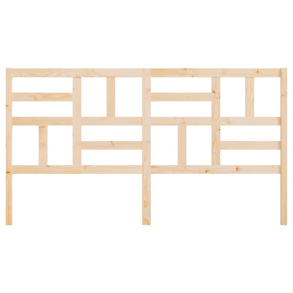 Bed Headboard 81x4x104 cm Solid Wood Pine Natural 186 x 104 cm