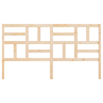 Bed Headboard 81x4x104 cm Solid Wood Pine Natural 186 x 104 cm