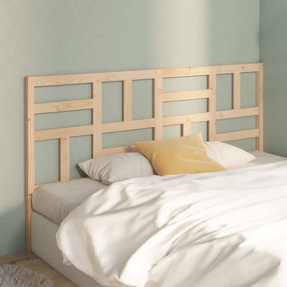 Bed Headboard 81x4x104 cm Solid Wood Pine Natural 186 x 104 cm