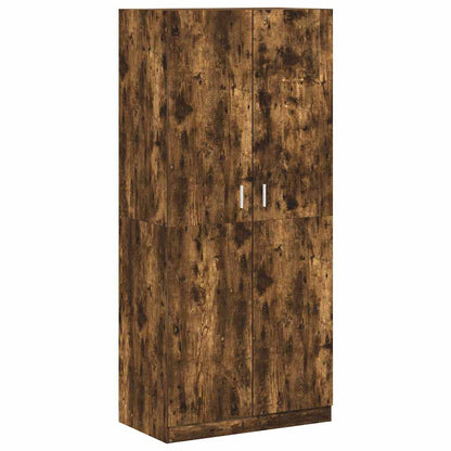 Wardrobe 90x52x200 cm Engineered Wood Smoked oak