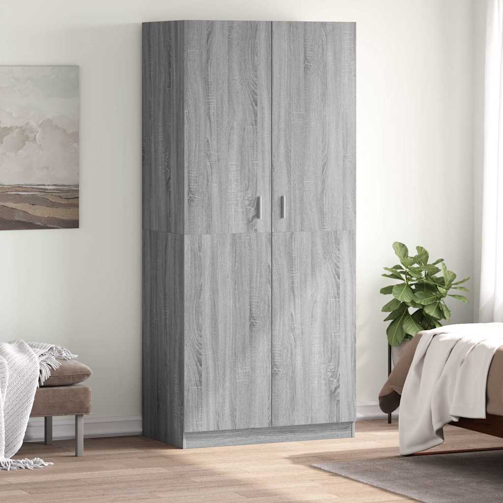 vidaXL Wardrobe 90x52x200 cm Engineered Wood