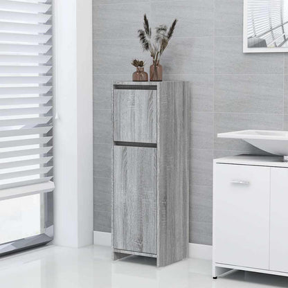 Bathroom Cabinet 30x30x95 cm Engineered Wood Grey sonoma