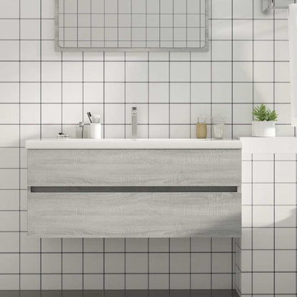 Sink Cabinet 100x38.5x45 cm Engineered Wood Grey sonoma