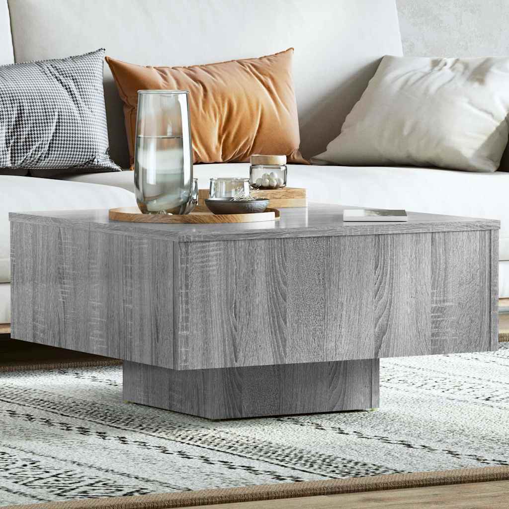 Coffee Table 60x60x31,5 cm Engineered Wood Grey sonoma