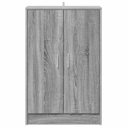 vidaXL Shoe cabinets 60 x 35 x 92 cm Engineered Wood Grey Sonoma 4