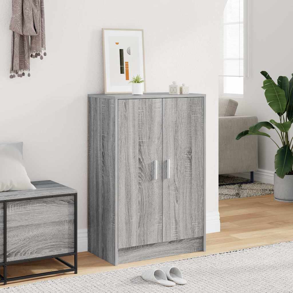 vidaXL Shoe cabinets 60 x 35 x 92 cm Engineered Wood Grey Sonoma 1