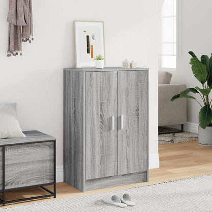 vidaXL Shoe cabinets 60 x 35 x 92 cm Engineered Wood Grey Sonoma 1