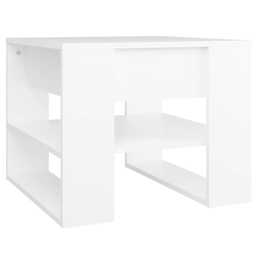 Coffee Table 55,5x55x45 cm Engineered Wood White
