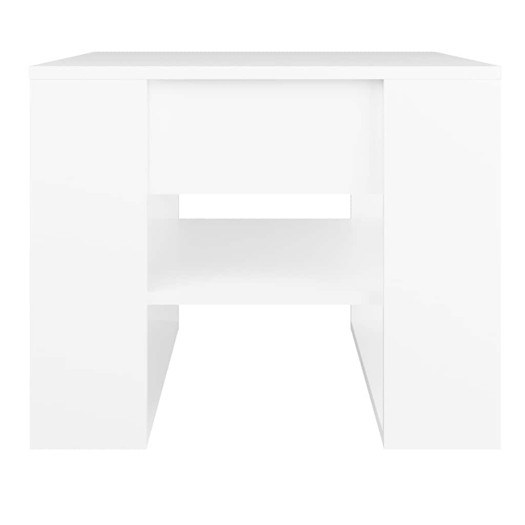 Coffee Table 55,5x55x45 cm Engineered Wood White