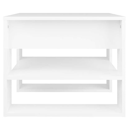 Coffee Table 55,5x55x45 cm Engineered Wood White