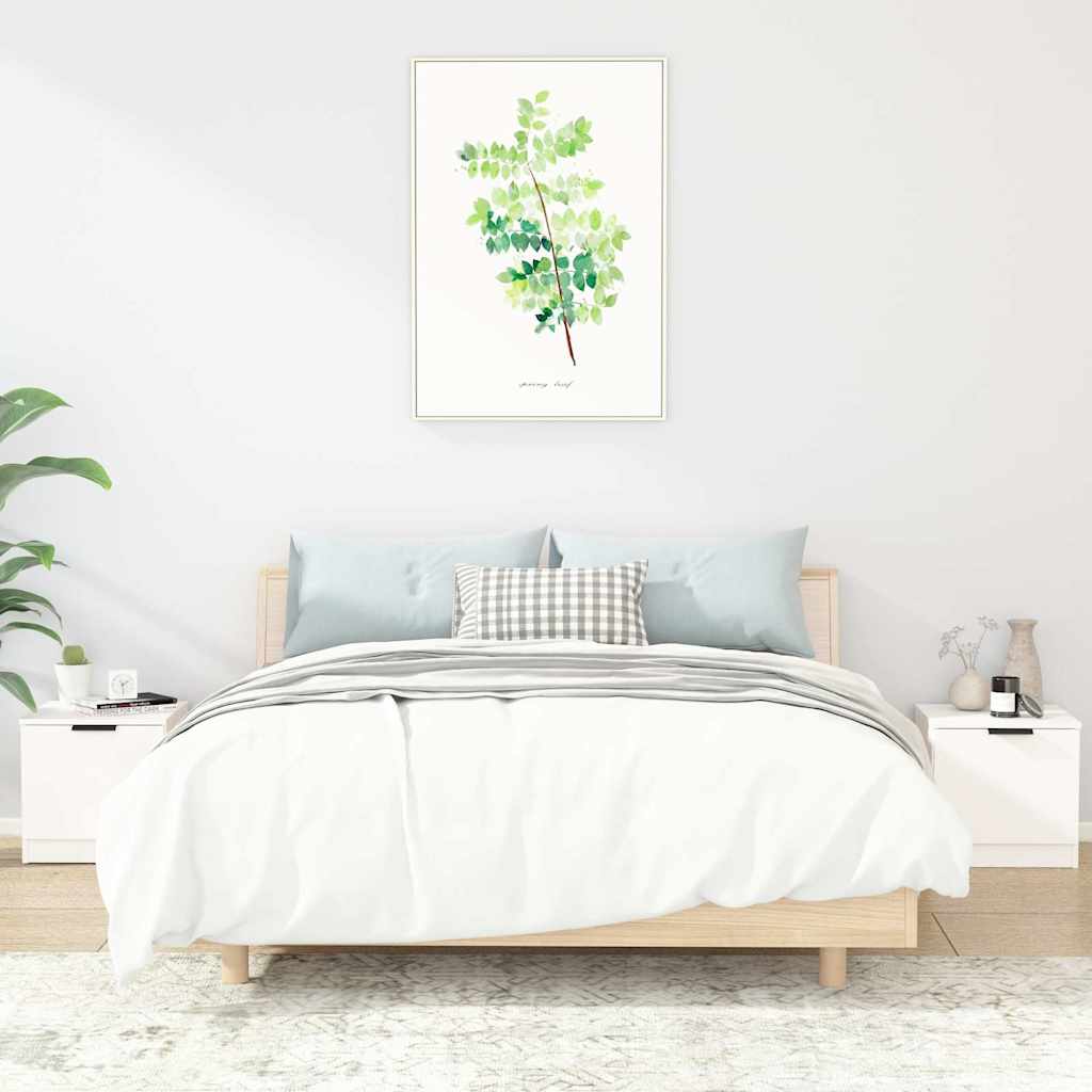 Bedside Cabinets 40x39x40 cm White