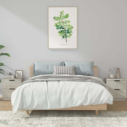 Bedside Cabinets Engineered Wood Concrete grey
