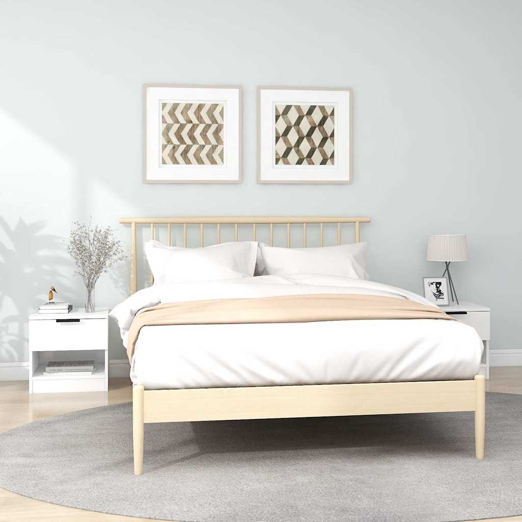 Bedside Cabinets Engineered Wood White