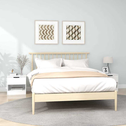 Bedside Cabinets Engineered Wood White