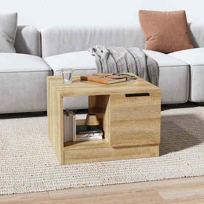 Coffee Table 50x50x36 cm Engineered Wood Sonoma oak