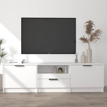 TV Cabinet 140x35x40 cm Engineered Wood White