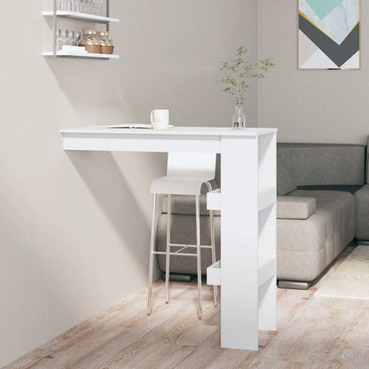 Wall Bar Table 102x45x103,5 cm Engineered Wood White
