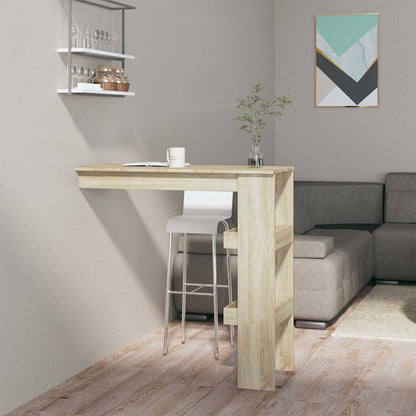Wall Bar Table 102x45x103,5 cm Engineered Wood Sonoma oak