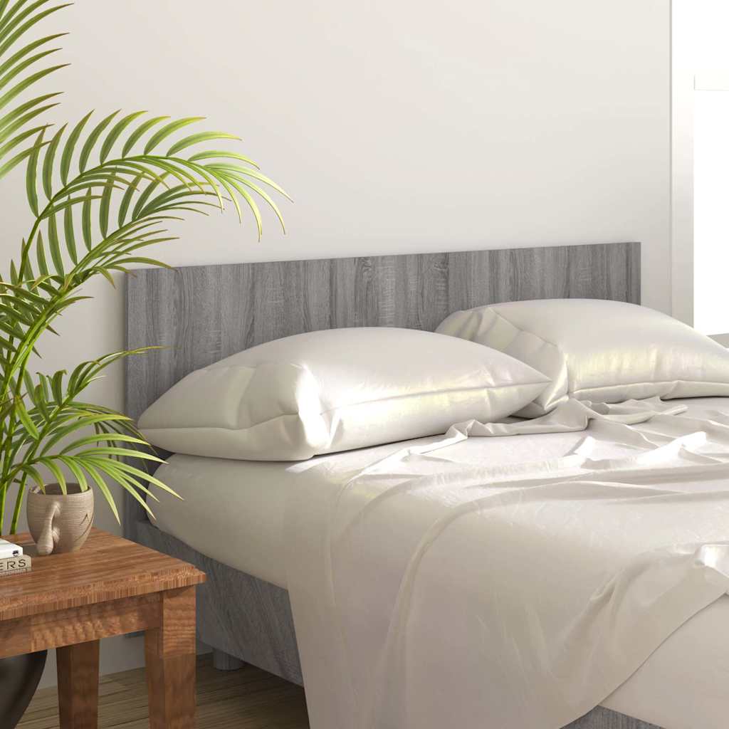 Bed Headboard 160x1.5x80 cm Engineered Wood 160 cm Grey sonoma