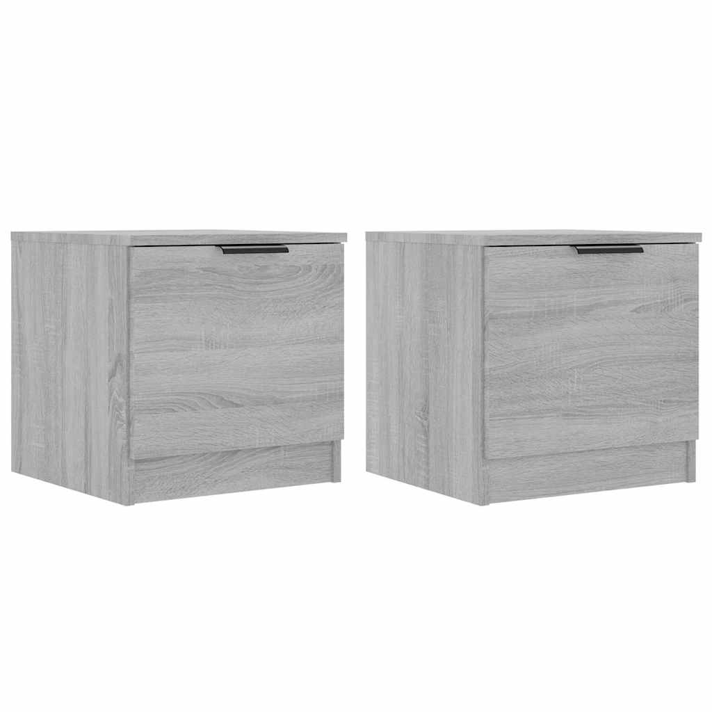 Bedside Cabinets 40x39x40 cm Grey sonoma