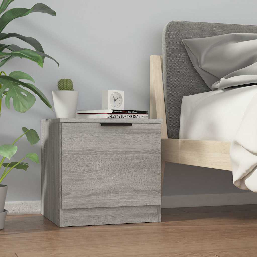 Bedside Cabinets 40x39x40 cm Grey sonoma