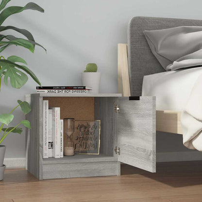 Bedside Cabinets 40x39x40 cm Grey sonoma