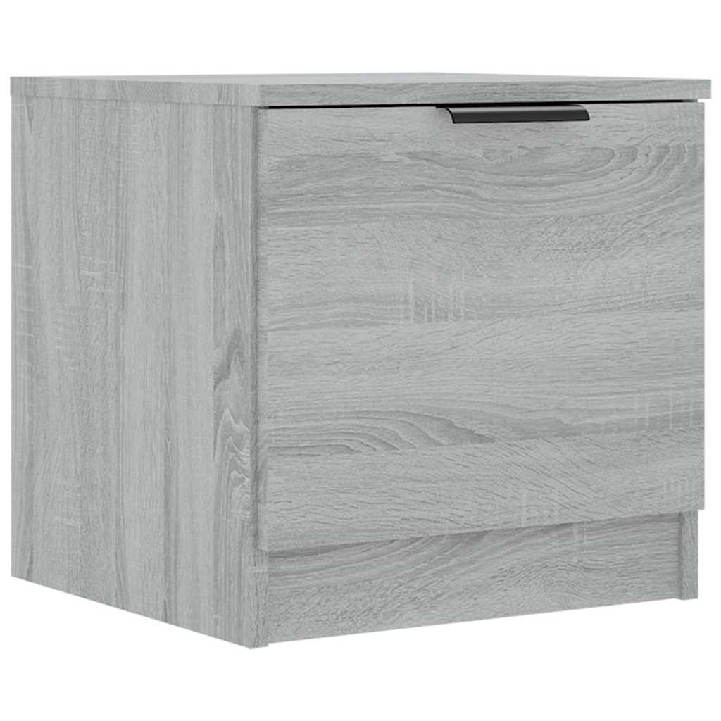 Bedside Cabinets 40x39x40 cm Grey sonoma