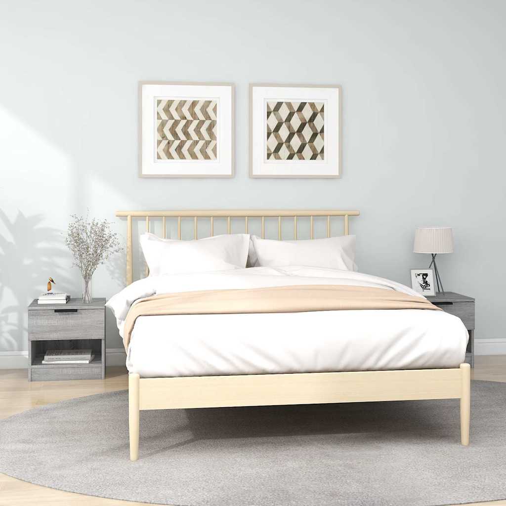 Bedside Cabinets Engineered Wood Grey sonoma