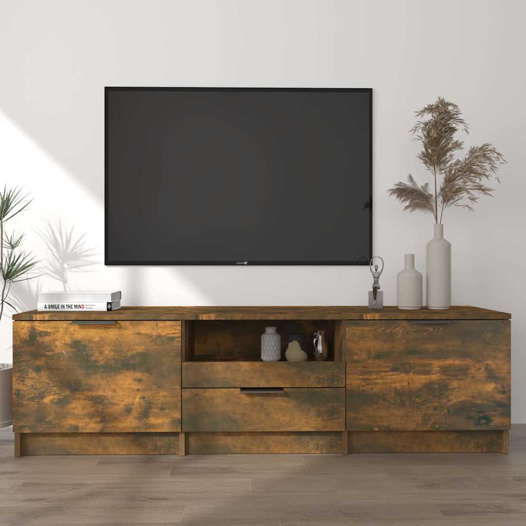 TV Cabinet 140x35x40 cm Engineered Wood Smoked oak