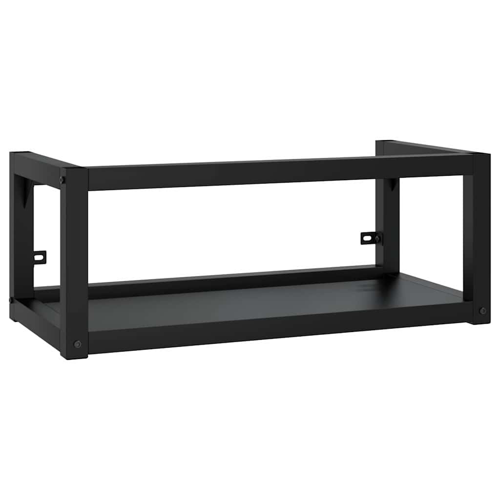 Bathroom Washbasin Frame with Built-in Basin Iron 79 x 38 x 31 cm