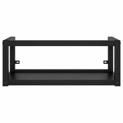 Bathroom Washbasin Frame with Built-in Basin Iron 79 x 38 x 31 cm