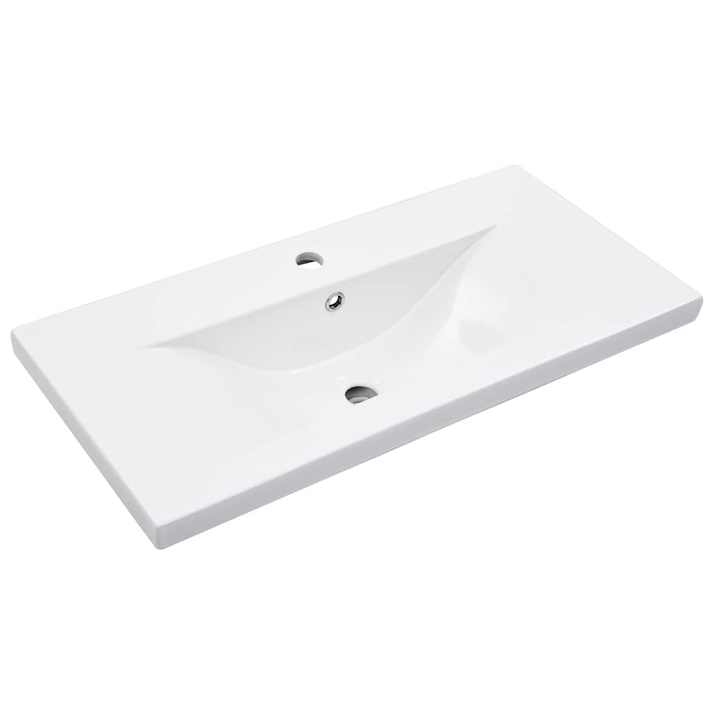 Bathroom Washbasin Frame with Built-in Basin Iron 79 x 38 x 31 cm