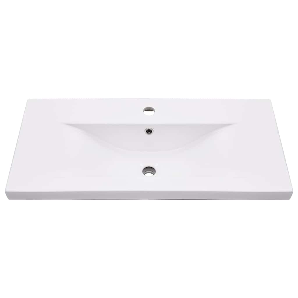 Bathroom Washbasin Frame with Built-in Basin Iron 79 x 38 x 31 cm