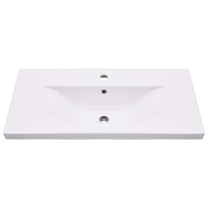 Bathroom Washbasin Frame with Built-in Basin Iron 79 x 38 x 31 cm