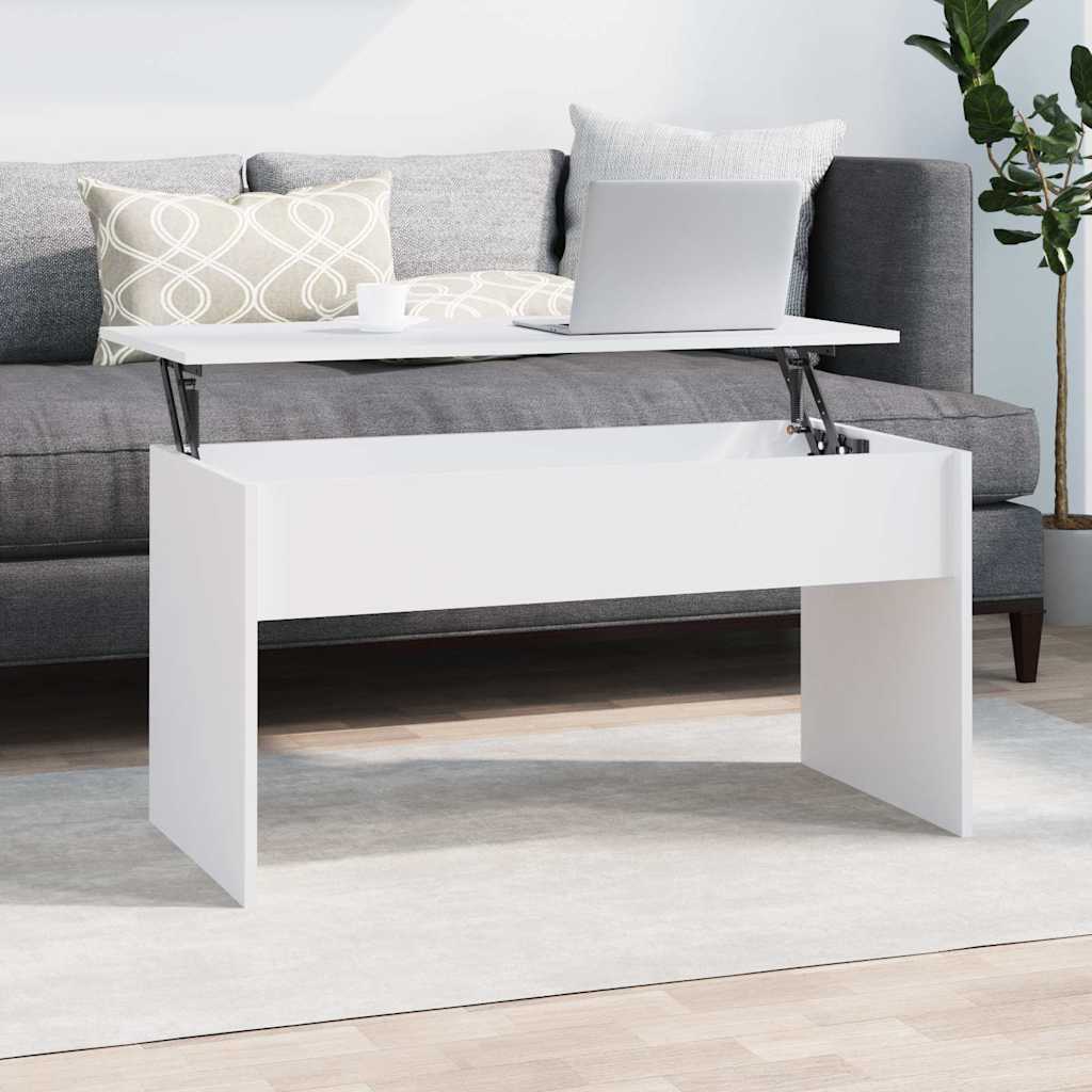 Coffee Table 80x50,5x41,5 cm Engineered Wood White 102 x 55 x 52.5 cm