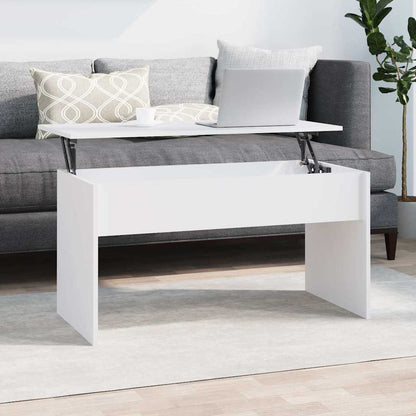 Coffee Table 80x50,5x41,5 cm Engineered Wood White 102 x 55 x 52.5 cm