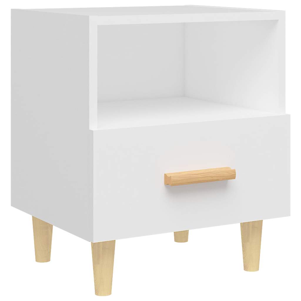 Bedside Cabinets 40x35x47 cm White 1