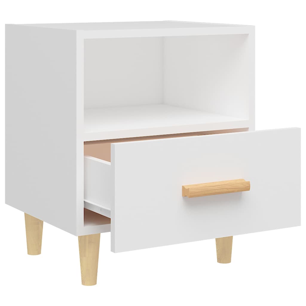 Bedside Cabinets 40x35x47 cm White 1