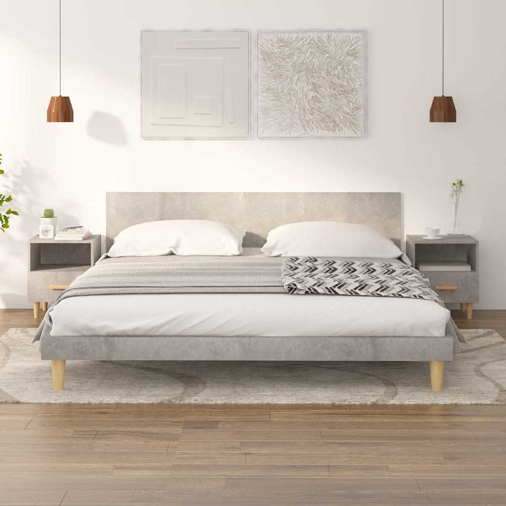 Bedside Cabinets 40x35x47 cm Concrete grey 2