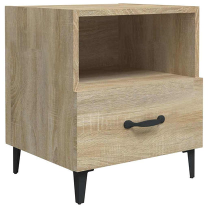 Bedside Cabinets Engineered Wood Sonoma oak 1