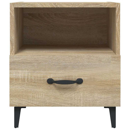 Bedside Cabinets Engineered Wood Sonoma oak 1