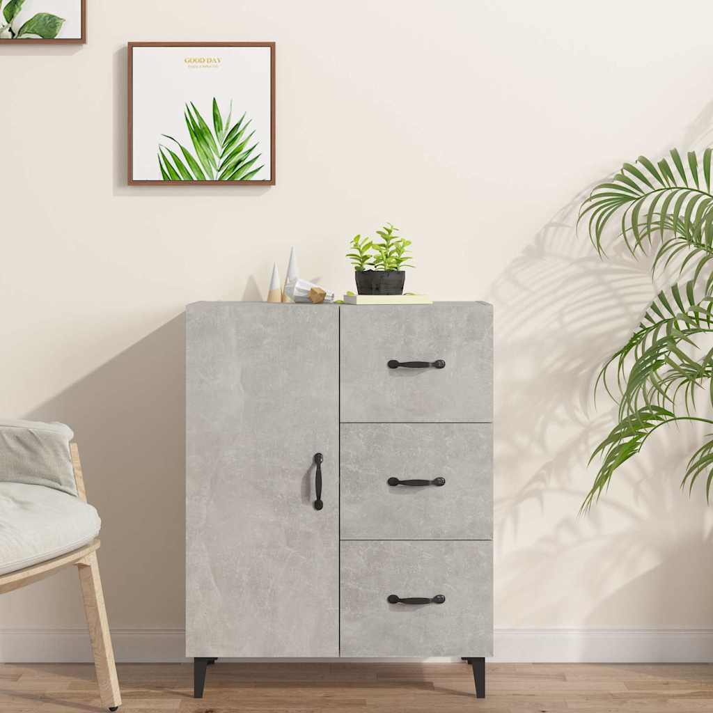 Sideboard 69,5x34x90 cm Engineered Wood Concrete grey