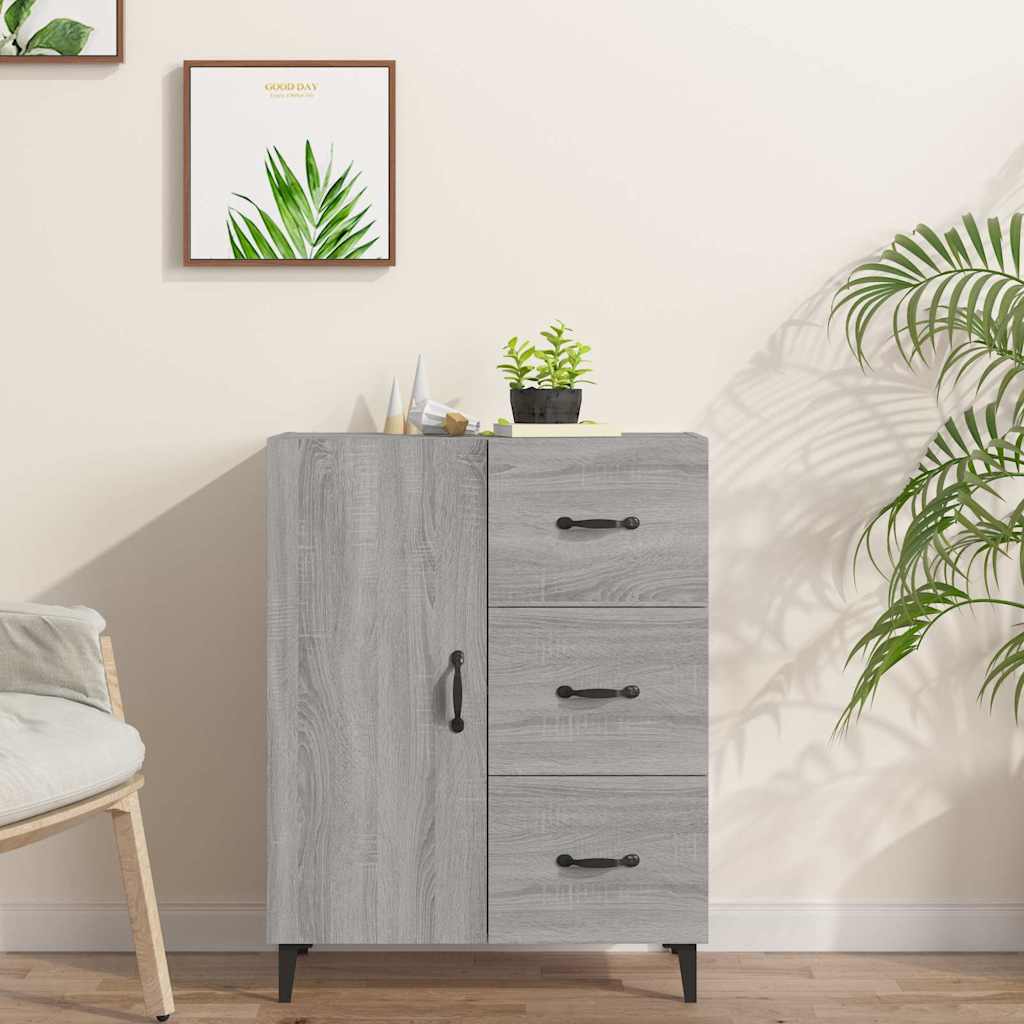 Sideboard 69,5x34x90 cm Engineered Wood Grey sonoma