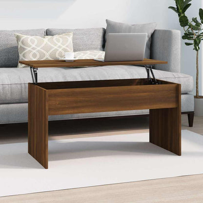 Coffee Table 80x50,5x41,5 cm Engineered Wood Brown oak 102 x 55 x 52.5 cm