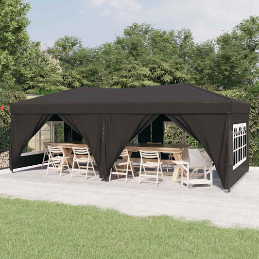 Folding Party Tent with Sidewalls Width 3 m Anthracite 6 m