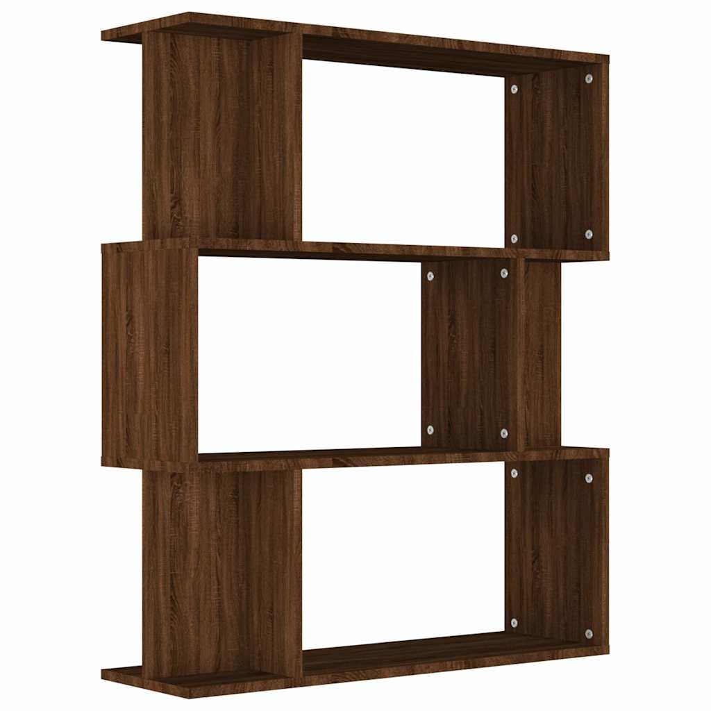Book Cabinet/Room Divider 80x24x96cm Engineered Wood Brown oak