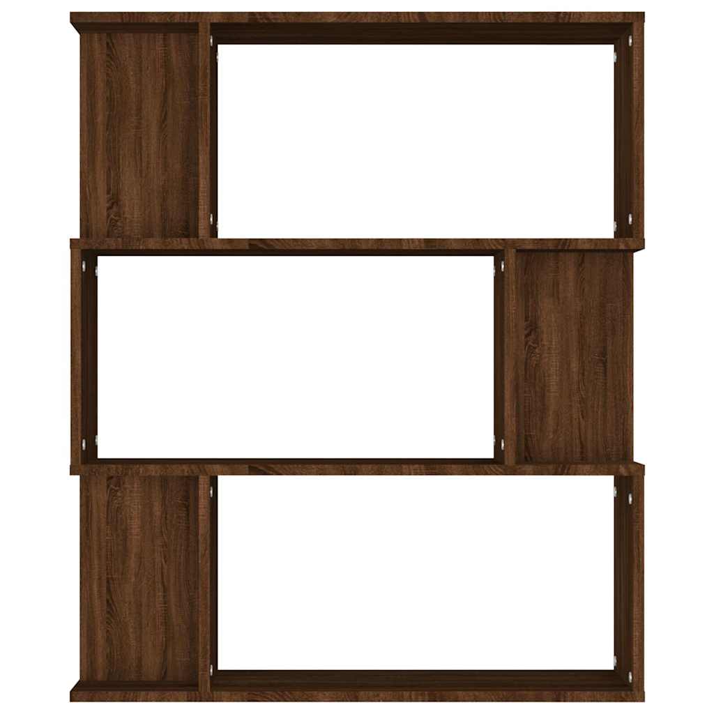 Book Cabinet/Room Divider 80x24x96cm Engineered Wood Brown oak